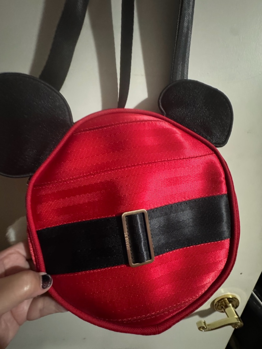 HARVEY Red and Black Mickey Ear Mini Backpack